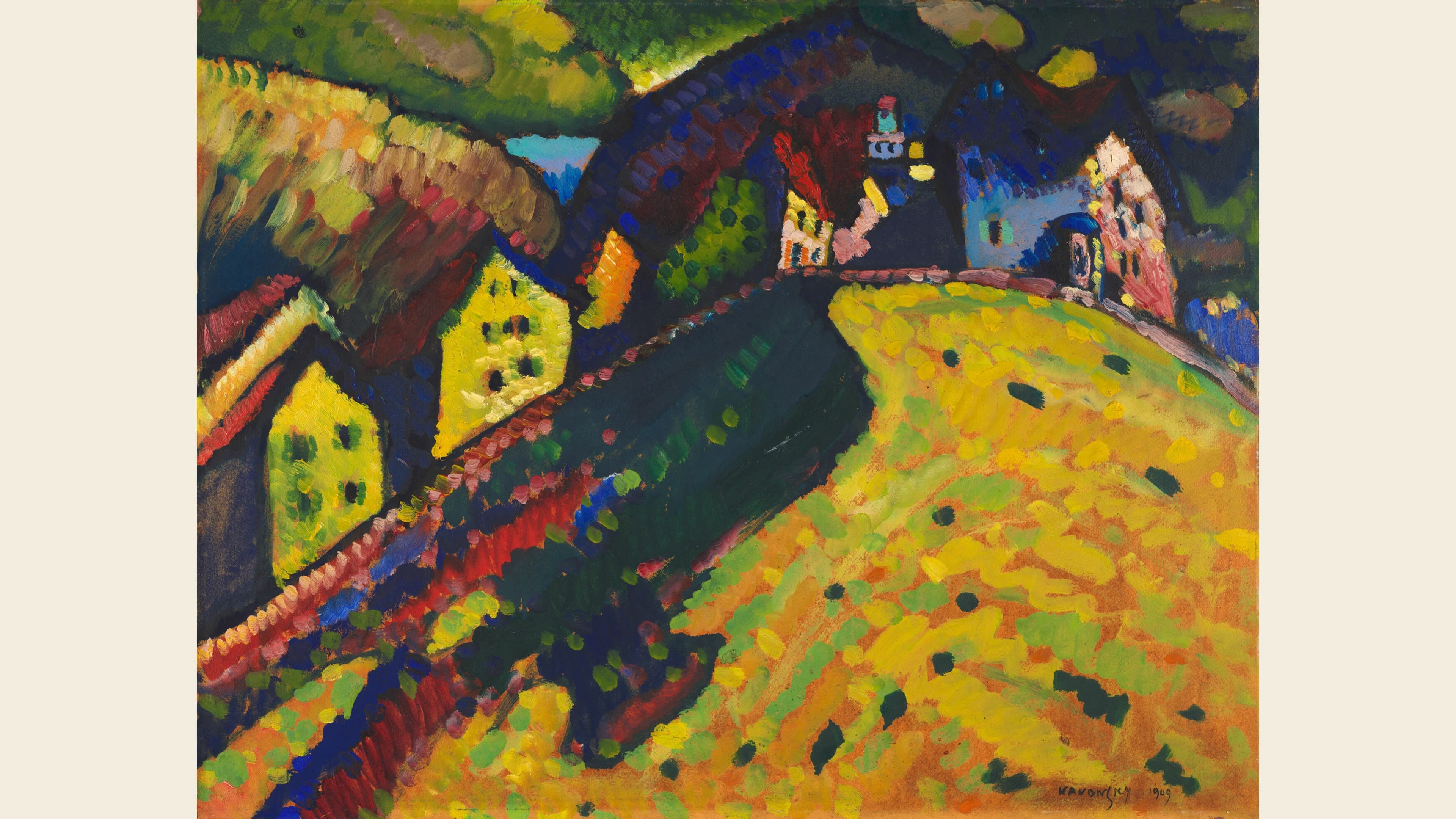 Wassily Kandinsky, Houses at Murnau, 1908